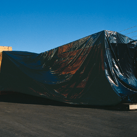 20 x 100' - 6 Mil Black Poly Sheeting/Central Folded